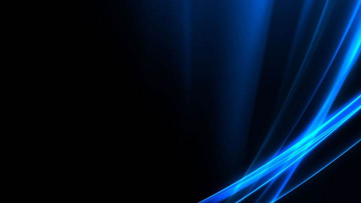 Blue LED Relection on Black Backround